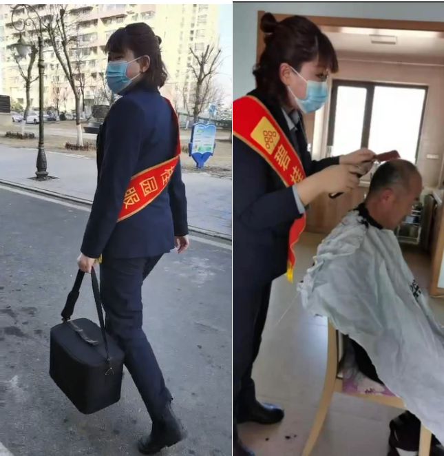 老人理发不方便？碧桂园物业管家变身“发型总监”上门解决头等大事！