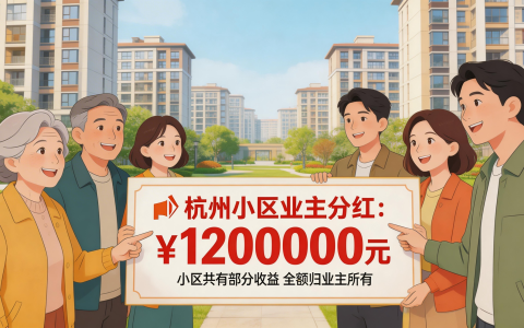 杭州一小区给业主分红 120 万 专共有部分收益归业主 物业不能动
