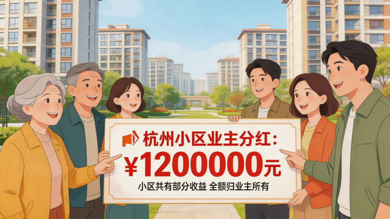 杭州一小区给业主分红 120 万 专共有部分收益归业主 物业不能动